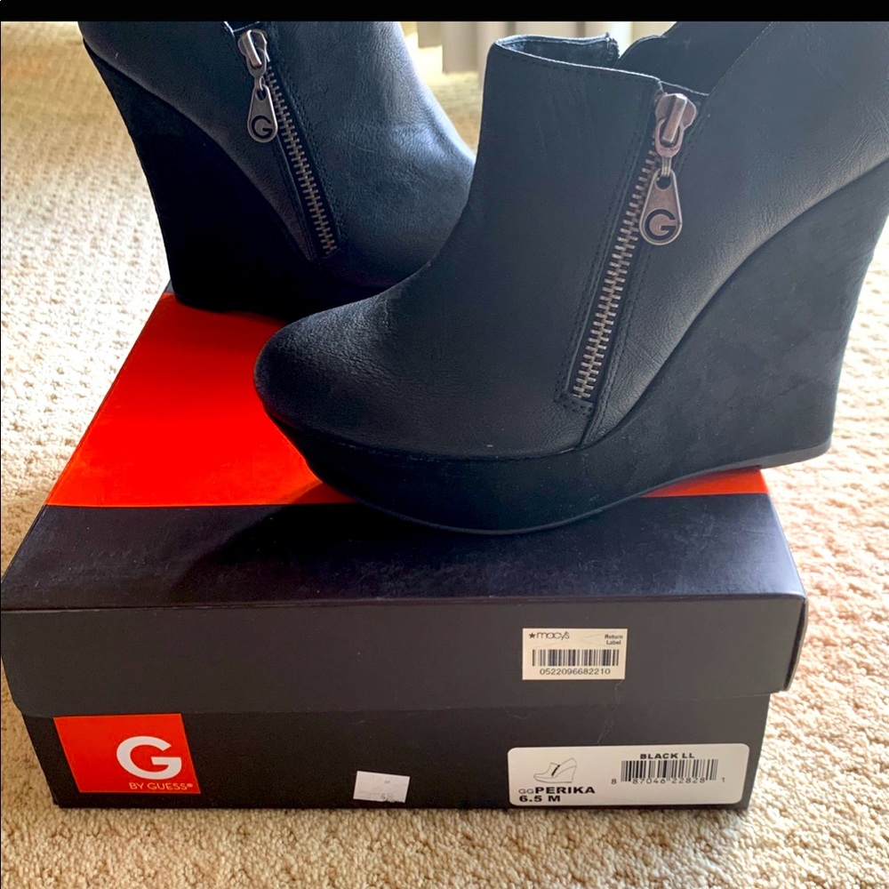 Guess Wedge Booties 6.5